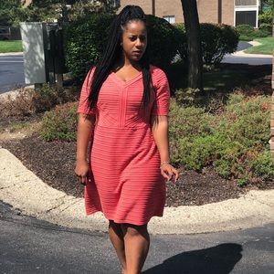 London Times Salmon Dress